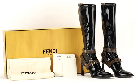 cheap fendi shoes|fendi knee high patent boots.